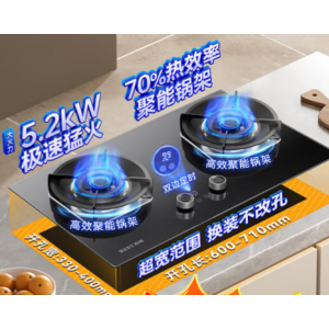 Explosion-proof panel, 70 percent high thermal efficiency, with intelligent timer function gas stove‌